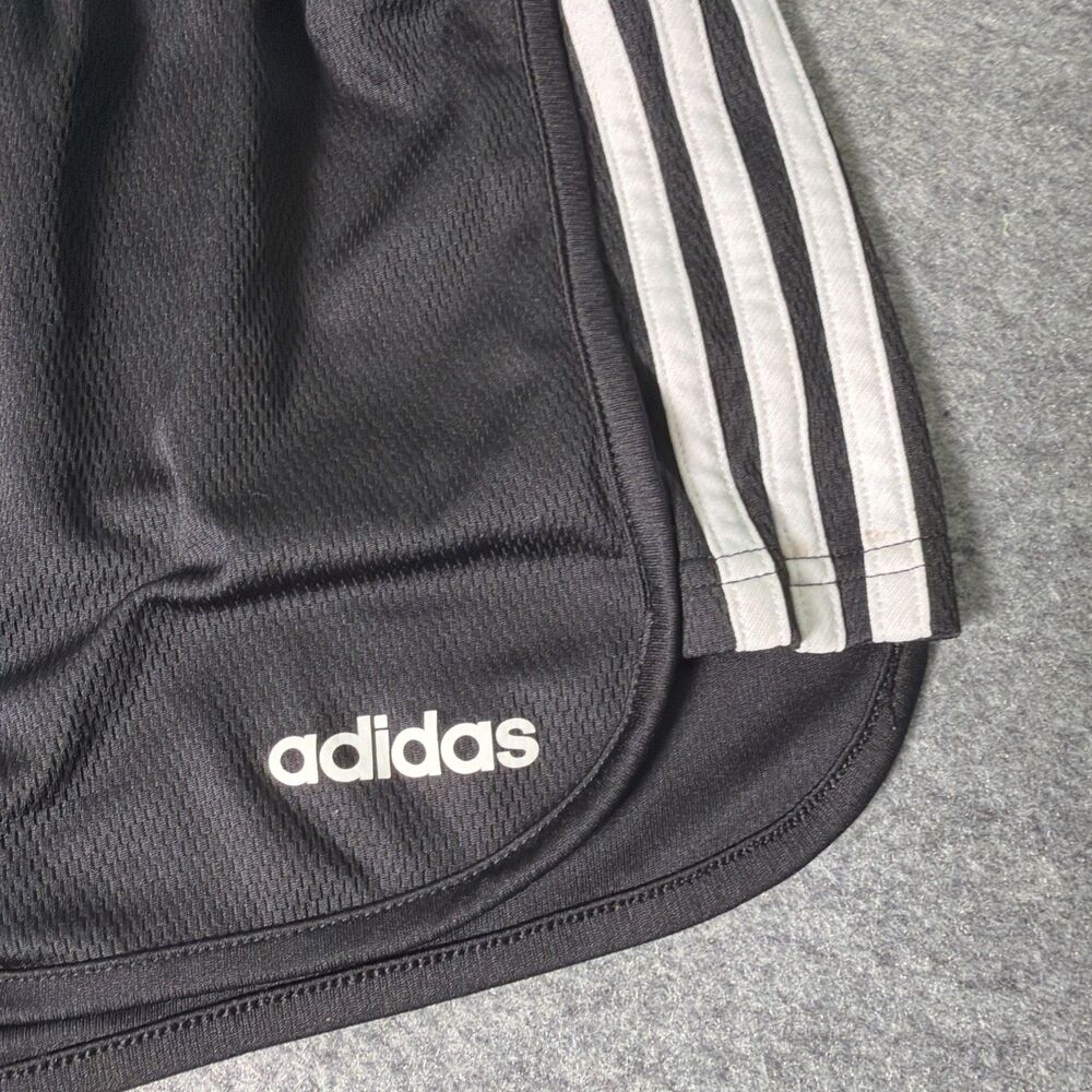 Adidas Shorts Homens Black Climalite 3 Stripe Running Athletic Workout - Size XL - Picture 2 of 9